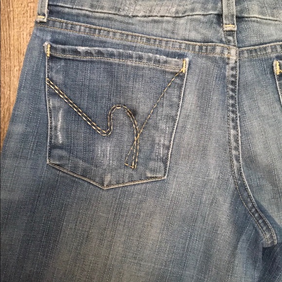 CITIZEN OF HUMANITY Denim LONG SHORTS size 28 - Picture 8 of 8